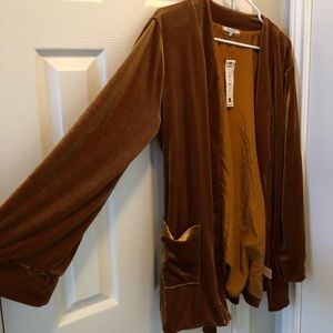 Willow & Clay Velvet-Feel Kimono Jacket